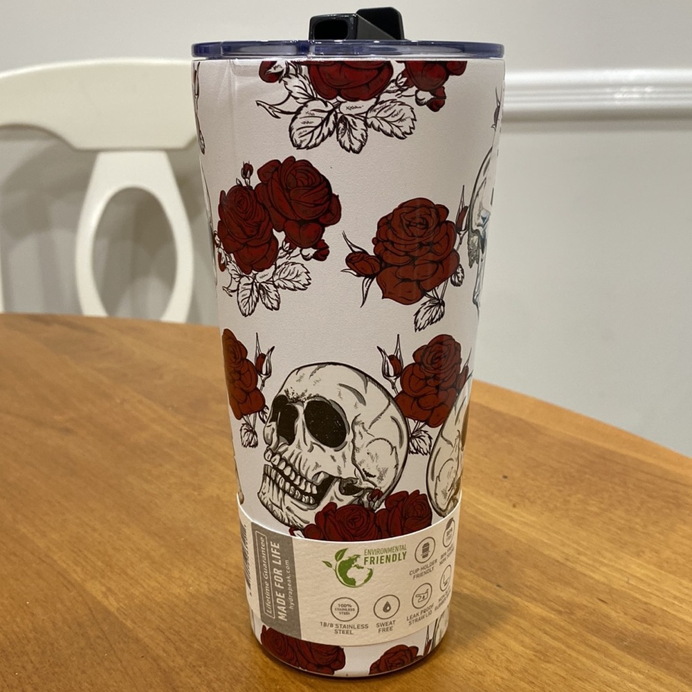 NWT.  Hydra peak, 25oz., stainless steel tumbler with straw/lid. - Picture 3 of 11